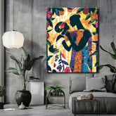 Painting by numbers in the garden